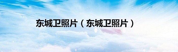 东城卫照片（东城卫照片）
